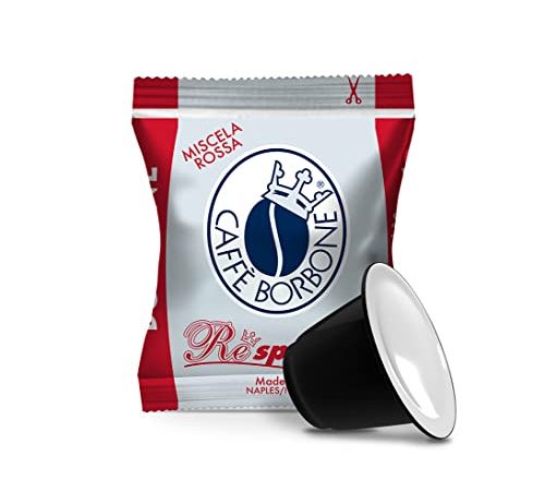 Caffè Borbone Respresso, Miscela Rossa - 100 Capsule - Compatibili con le Macchine ad uso domestico Nespresso®*