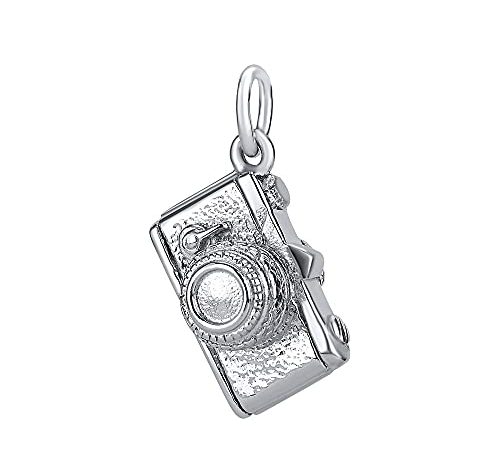 Ciondolo macchina fotografica argento Sterling 925