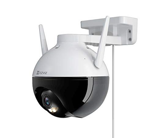 EZVIZ C8C Telecamera WiFi da Esterno 1080p Motorizzata, Telecamera WiFi di Sorveglianza, Videocamera Esterna Pan&Tilt con Copertura Visiva a 360 °,con Visione Notturna Fino a 30 m,AI, Impermeabile