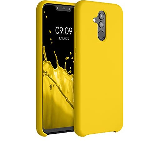 kwmobile Custodia Compatibile con Huawei Mate 20 Lite - Cover in Silicone TPU - Back Case per Smartphone - Protezione Gommata Giallo radiante