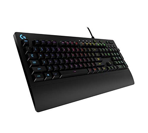 Logitech G213 Prodigy Tastiera Gaming Cablata, LIGHTSYNC RGB, Tasti Retroilluminati, Resistente Agli Schizzi, Tasti Personalizzabili, Controlli Dedicati Multimediali, QWERTY Layout Italiano, Nero