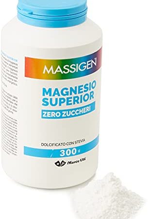 Massigen - Integratore alimentare Magnesio Superior Zero Zuccheri, 300g