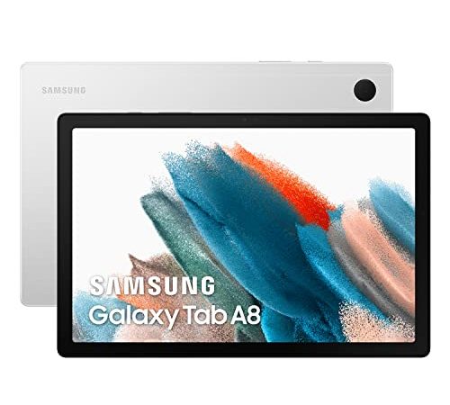 Samsung Galaxy Tab A8 LTE - Tablet da 10,5", 64 GB, Android, colore argento (versione spagnola)