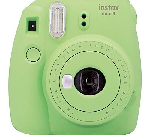 Fujifilm Instax Mini 9 Lime Green Fotocamera Istantanea per Foto Formato 62x46 mm, Verde