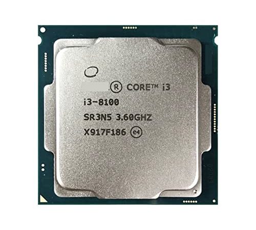 informatico Core I3-8100 I3 8100 Processore CPU Quad-Core Quad-Thread da 3,6 GHz 6M 65W LGA 1151 Accessori